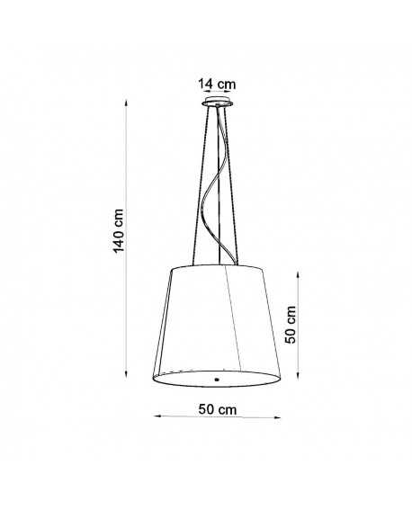 Żyrandol GENEVE 50 czarny Sollux SL.0736