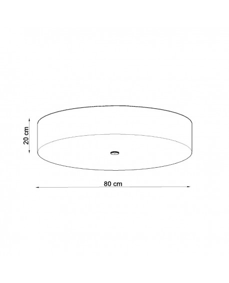Plafon SKALA 80 biały Sollux SL.0813