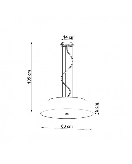 Żyrandol VEGA 60 biały Sollux SL.0765