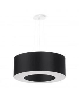Żyrandol SATURNO 50 czarny Sollux SL.0748
