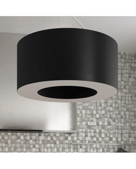 Żyrandol SATURNO 50 czarny Sollux SL.0748