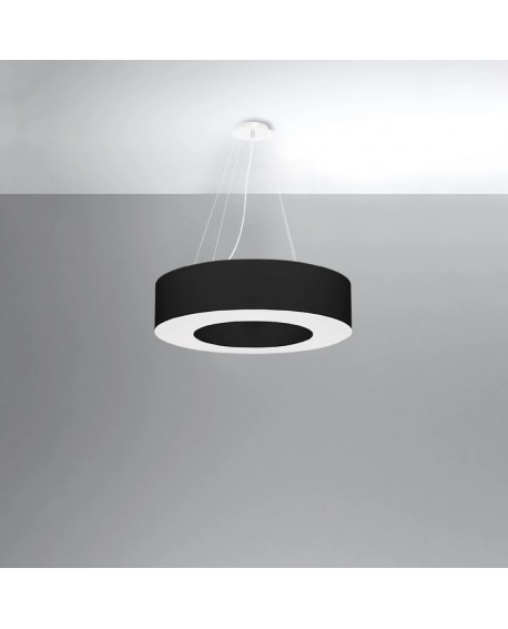 Żyrandol SATURNO 70 czarny Sollux SL.0752