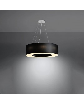 Żyrandol SATURNO 70 czarny Sollux SL.0752