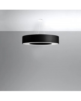 Żyrandol SATURNO 90 czarny Sollux SL.0796