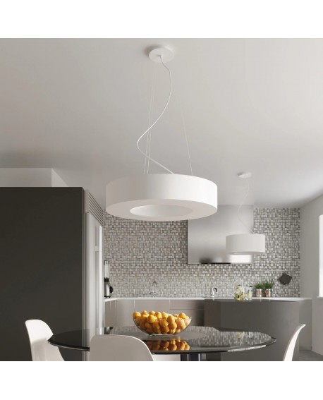 Żyrandol SATURNO SLIM 50 biały Sollux SL.0749