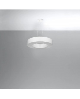 Żyrandol SATURNO SLIM 50 biały Sollux SL.0749