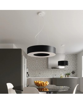 Żyrandol SATURNO SLIM 50 czarny Sollux SL.0750