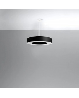 Żyrandol SATURNO SLIM 50 czarny Sollux SL.0750