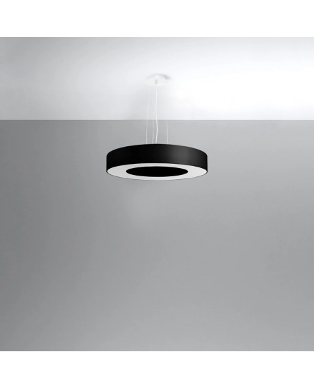 Żyrandol SATURNO SLIM 50 czarny Sollux SL.0750