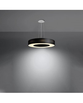 Żyrandol SATURNO SLIM 50 czarny Sollux SL.0750