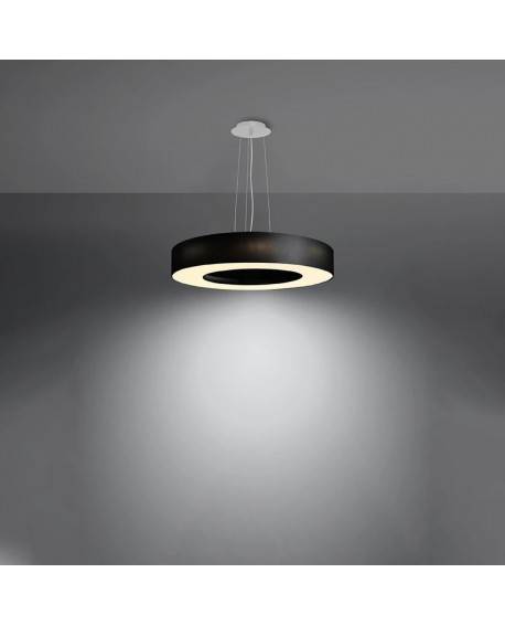 Żyrandol SATURNO SLIM 50 czarny Sollux SL.0750