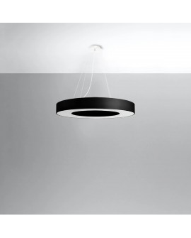 Żyrandol SATURNO SLIM 70 czarny Sollux SL.0754