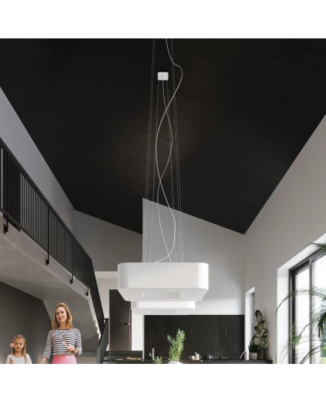 Żyrandol URANO 60 biały Sollux SL.0783