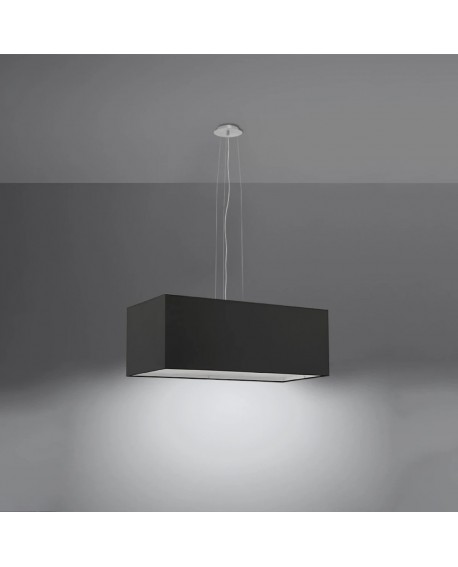 Żyrandol SANTA BIS 80 czarny Sollux SL.0780