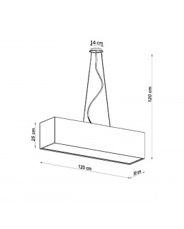 Żyrandol SANTA 120 biały Sollux SL.0781