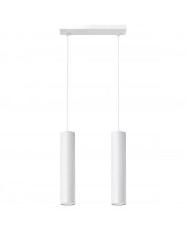 Lampa wisząca LAGOS 2 biały Sollux SL.0324