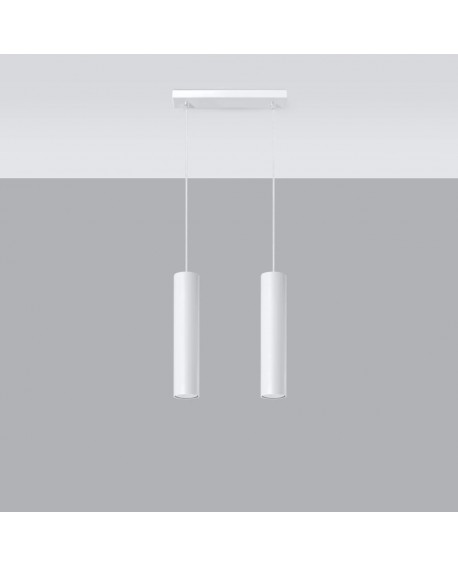 Lampa wisząca LAGOS 2 biały Sollux SL.0324