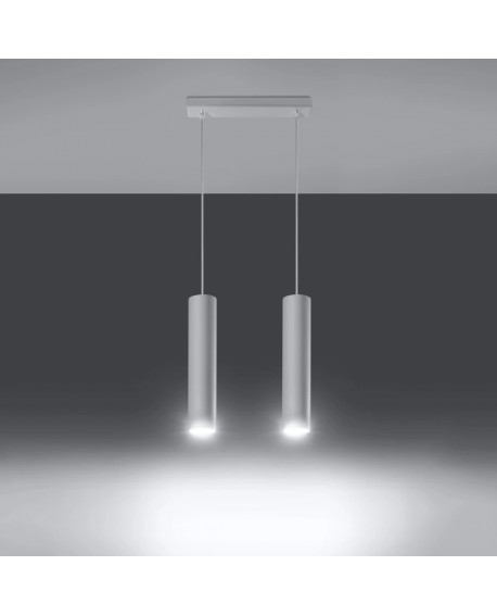 Lampa wisząca LAGOS 2 biały Sollux SL.0324