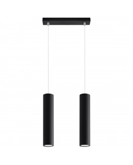 Lampa wisząca LAGOS 2 czarny Sollux SL.0328