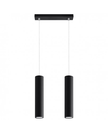 Lampa wisząca LAGOS 2 czarny Sollux SL.0328
