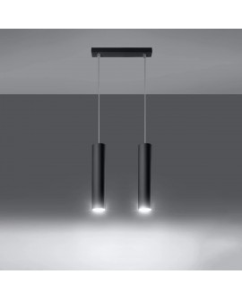 Lampa wisząca LAGOS 2 czarny Sollux SL.0328