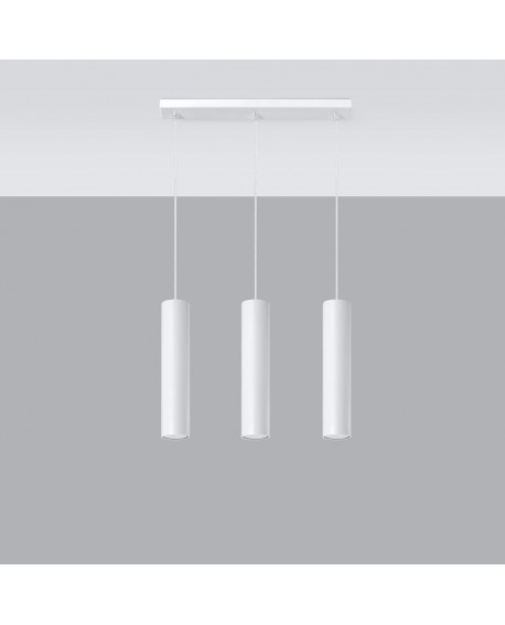 Lampa wisząca LAGOS 3L biały Sollux SL.0325