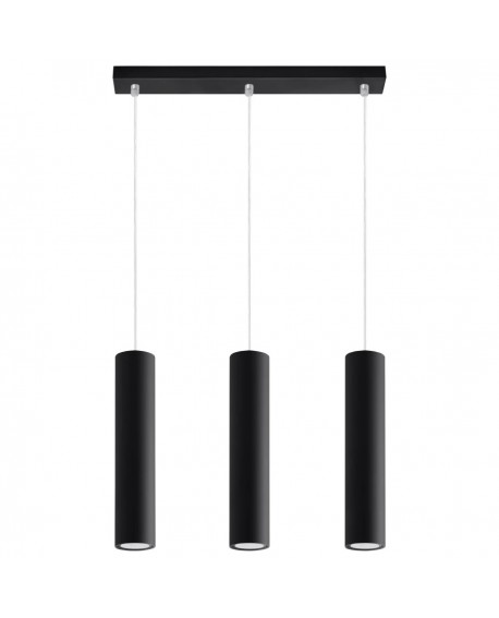 Lampa wisząca LAGOS 3L czarny Sollux SL.0329