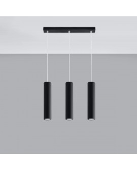 Lampa wisząca LAGOS 3L czarny Sollux SL.0329