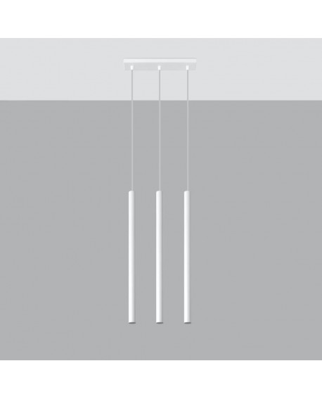 Lampa wisząca PASTELO 3 biała Sollux SL.0466