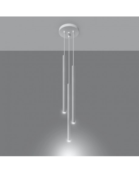 Lampa wisząca PASTELO 3P biała Sollux SL.0467