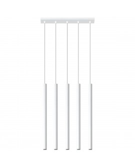 Lampa wisząca PASTELO 5 biała Sollux SL.0468