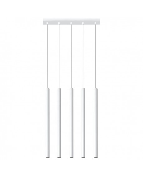 Lampa wisząca PASTELO 5 biała Sollux SL.0468
