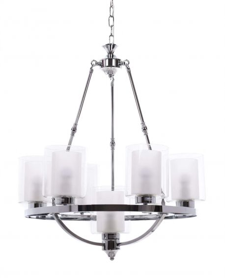 LAMPA WISZĄCA LOFT CHROMOWANA SANTINI W7 LUMINA DECO