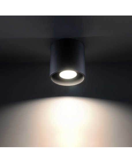 Plafon ORBIS 1 czarny Sollux SL.0016