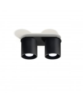 Plafon ORBIS 2 czarny Sollux SL.0054