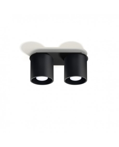 Plafon ORBIS 2 czarny Sollux SL.0054