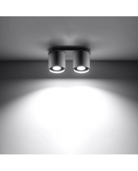 Plafon ORBIS 2 szary Sollux SL.0055