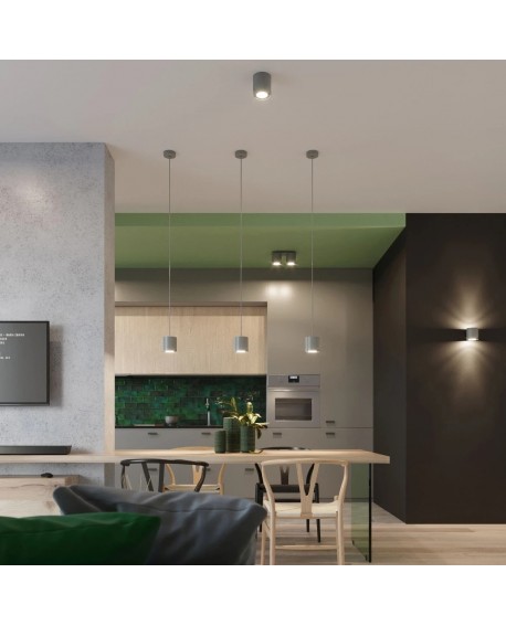 Kinkiet ORBIS 1 szary Sollux SL.0049