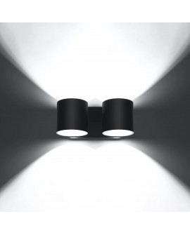 Kinkiet ORBIS 2 czarny Sollux SL.0660