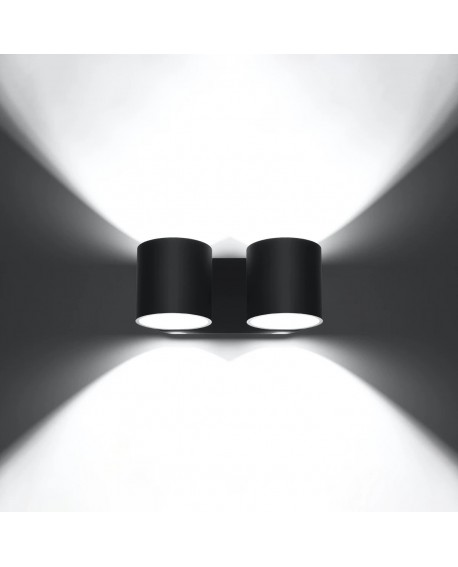 Kinkiet ORBIS 2 czarny Sollux SL.0660