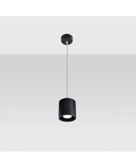 Lampa wisząca ORBIS 1 czarny Sollux SL.0051