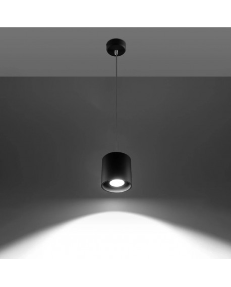 Lampa wisząca ORBIS 1 czarny Sollux SL.0051