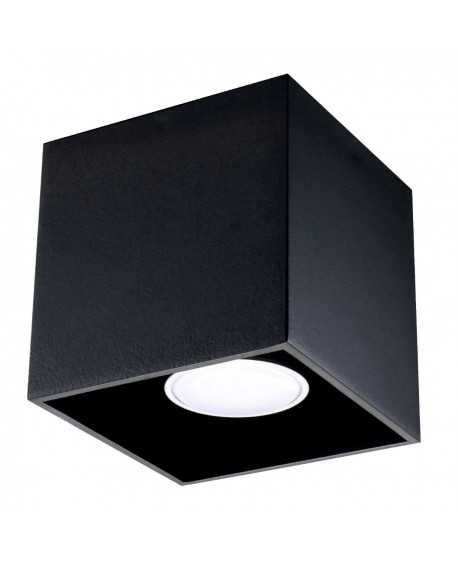 Plafon QUAD 1 czarny Sollux SL.0022