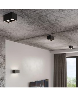 Plafon QUAD MAXI czarny Sollux SL.0381