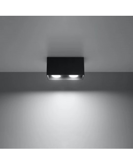 Plafon QUAD MAXI czarny Sollux SL.0381