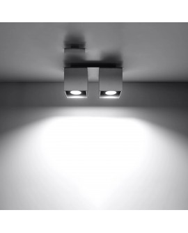Plafon QUAD 2 szary Sollux SL.0064