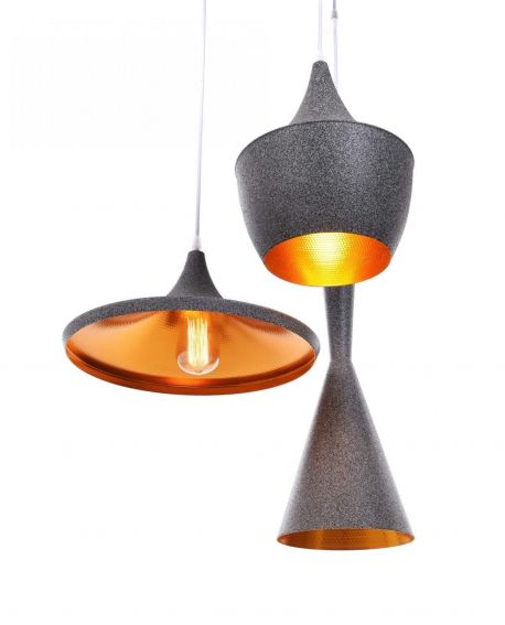 LAMPA WISZĄCA LOFT GRANIT POTRÓJNA FOGGI W3 LUMINA DECO