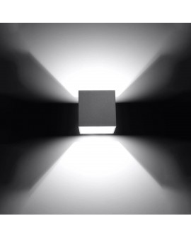 Kinkiet QUAD 1 szary Sollux SL.0058