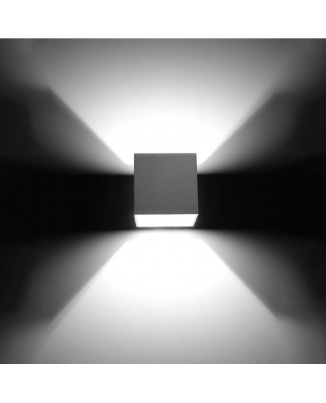 Kinkiet QUAD 1 szary Sollux SL.0058