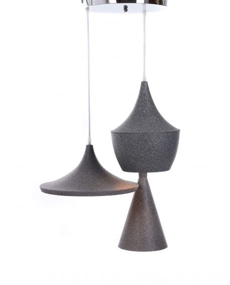 LAMPA WISZĄCA LOFT GRANIT POTRÓJNA FOGGI W3 LUMINA DECO